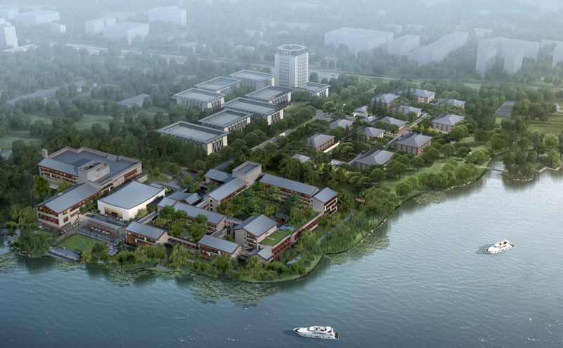 Qihu Cluster Project (1 # Hotel) Curtain Wall and Roof Engineering